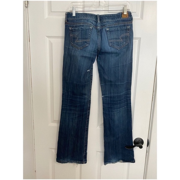 AMERICAN EAGLE OUTFITTERS BOYFRIEND DARK WASH JEANS - Picture 2 of 4